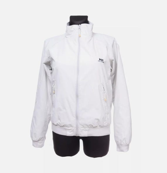 HELLY HANSEN ライトグレー ナイロン 軽量 フルジップ アウトドア