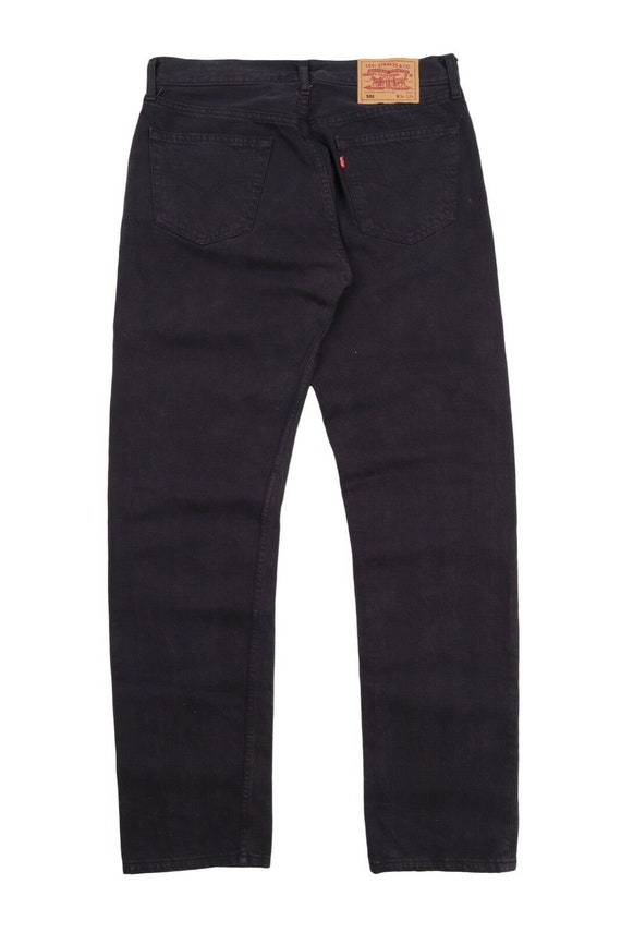 Vintage LEVI'S 501 Men's Black Straight Denim Jeans Size W