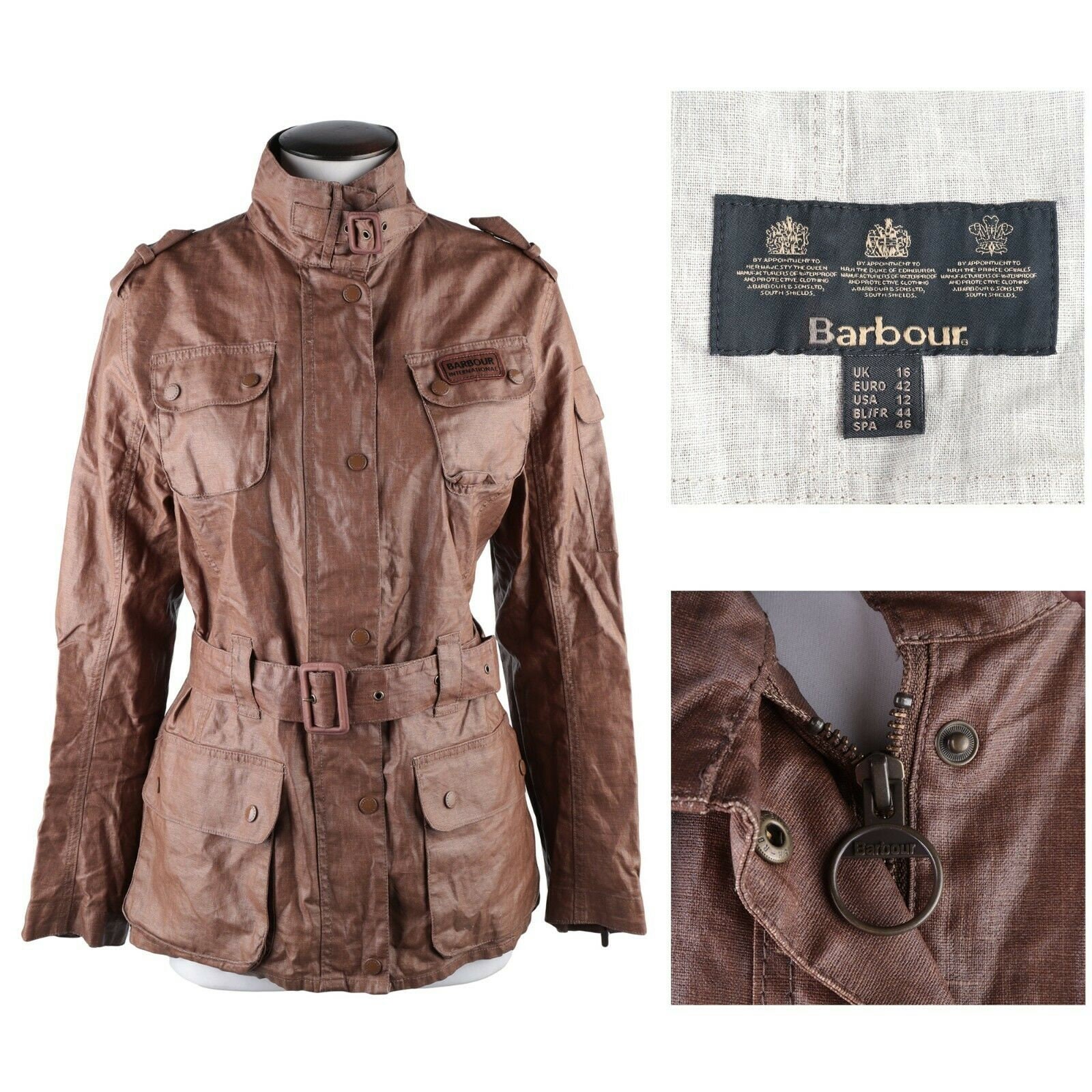 Women's BARBOUR INTERNATIONAL Brown SMU Duralinen Jacket - Etsy