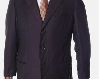 PAL ZILERI Brown Wool Blazer Suit Jacket Size 52 R