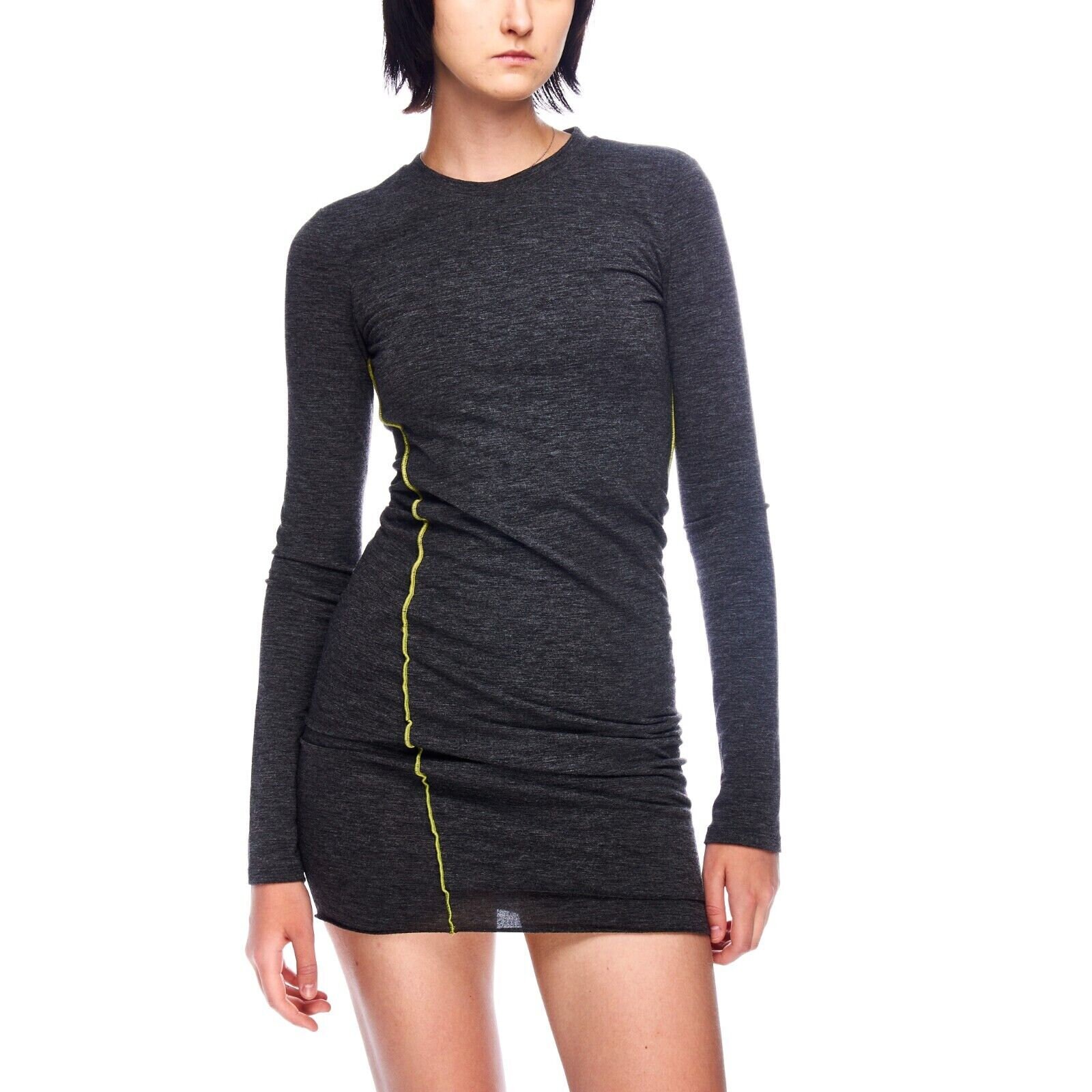 slim fit dress slacks Alexander Wang Grey Two Piece Mini Dress with Detachable Shirt Set Siz –  Sellier