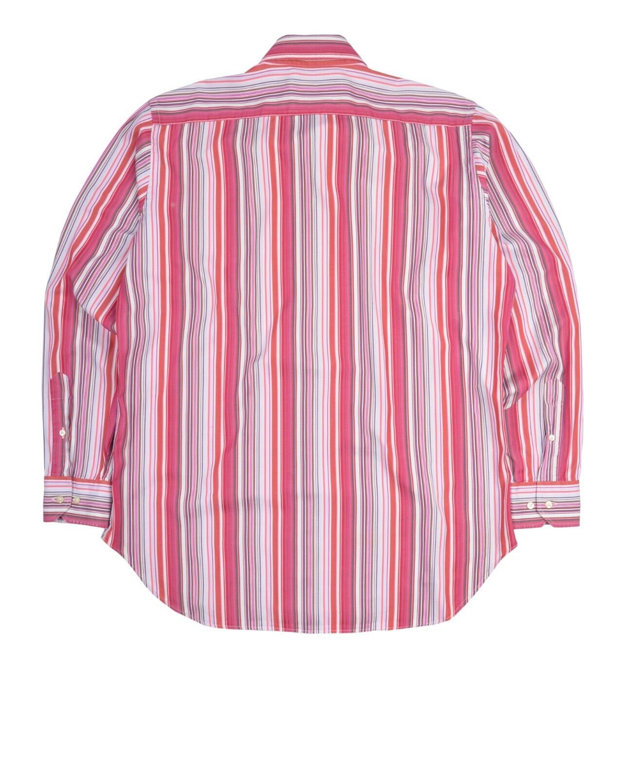 Chemise Homme Etro Rayée Multicolore - Taille 42 - Coton - Made In Italy - Occasion TB état