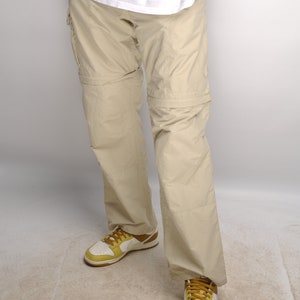 FJALLRAVEN Transformer Cargo Pants Shorts Beige Women&#39;s Outdoor Trousers Size 46