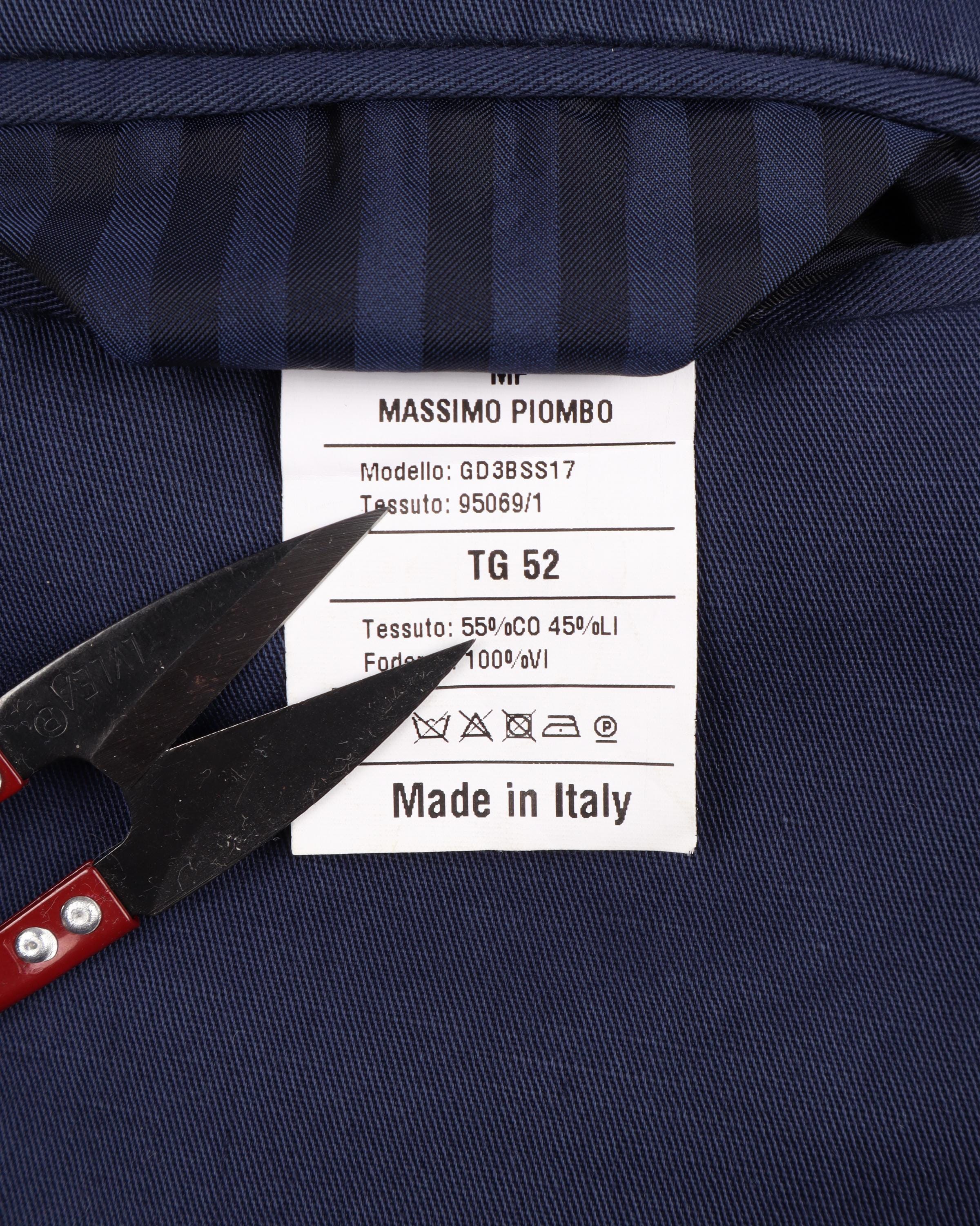 Blazer / Veste MASSIMO PIOMBO 52IT/XL Kaki 100% Coton - Fabriqué En Italie - Occasion Très Bon état