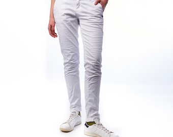 Jean skinny MAISON SCOTCH Coton blanc Pantalon stretch pour femme Taille 28