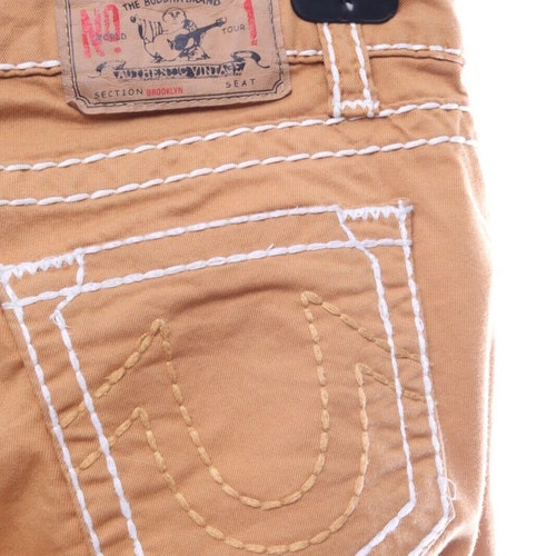 TRUE RELIGION Mustard Yellow Cotton Denim Jeans shops Pants Size 29