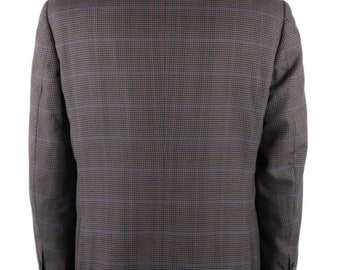 Men's Vintage BRIONI Roman Style Check Wool Blazer Jacket Size 44
