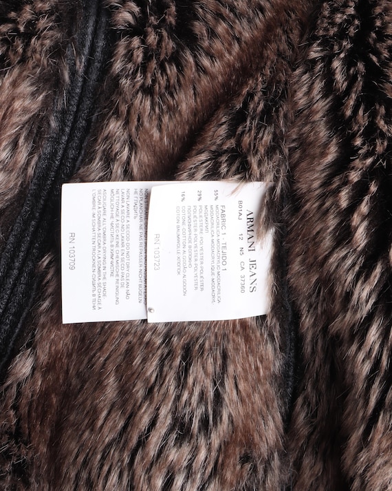 Armani Jeans ブラウンファージャケット 40 ARMANI JEANS Jacket Brown Women's Faux Shearling Size 40 IT - Etsy