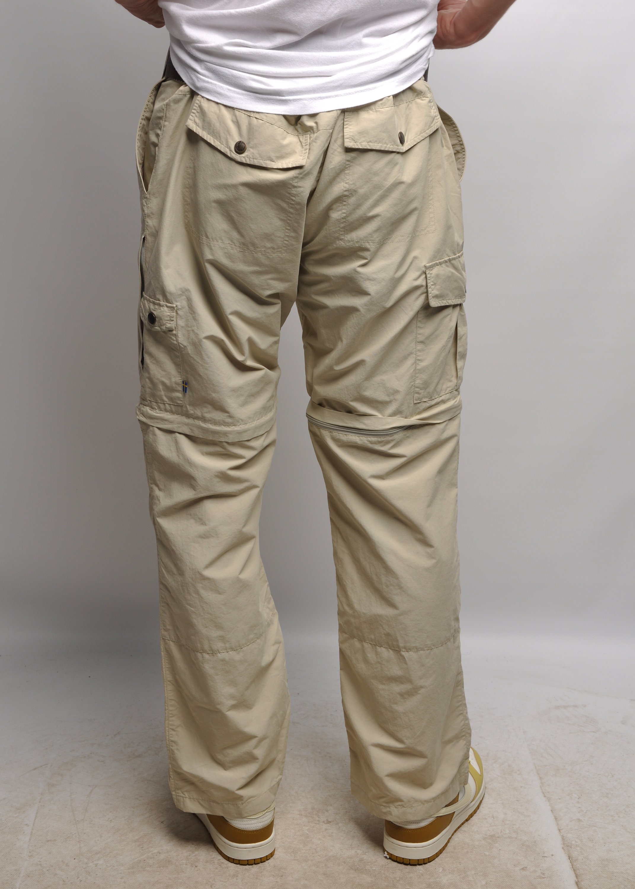 FJALLRAVEN Transformer Cargo Pants Shorts Beige Women's Outdoor