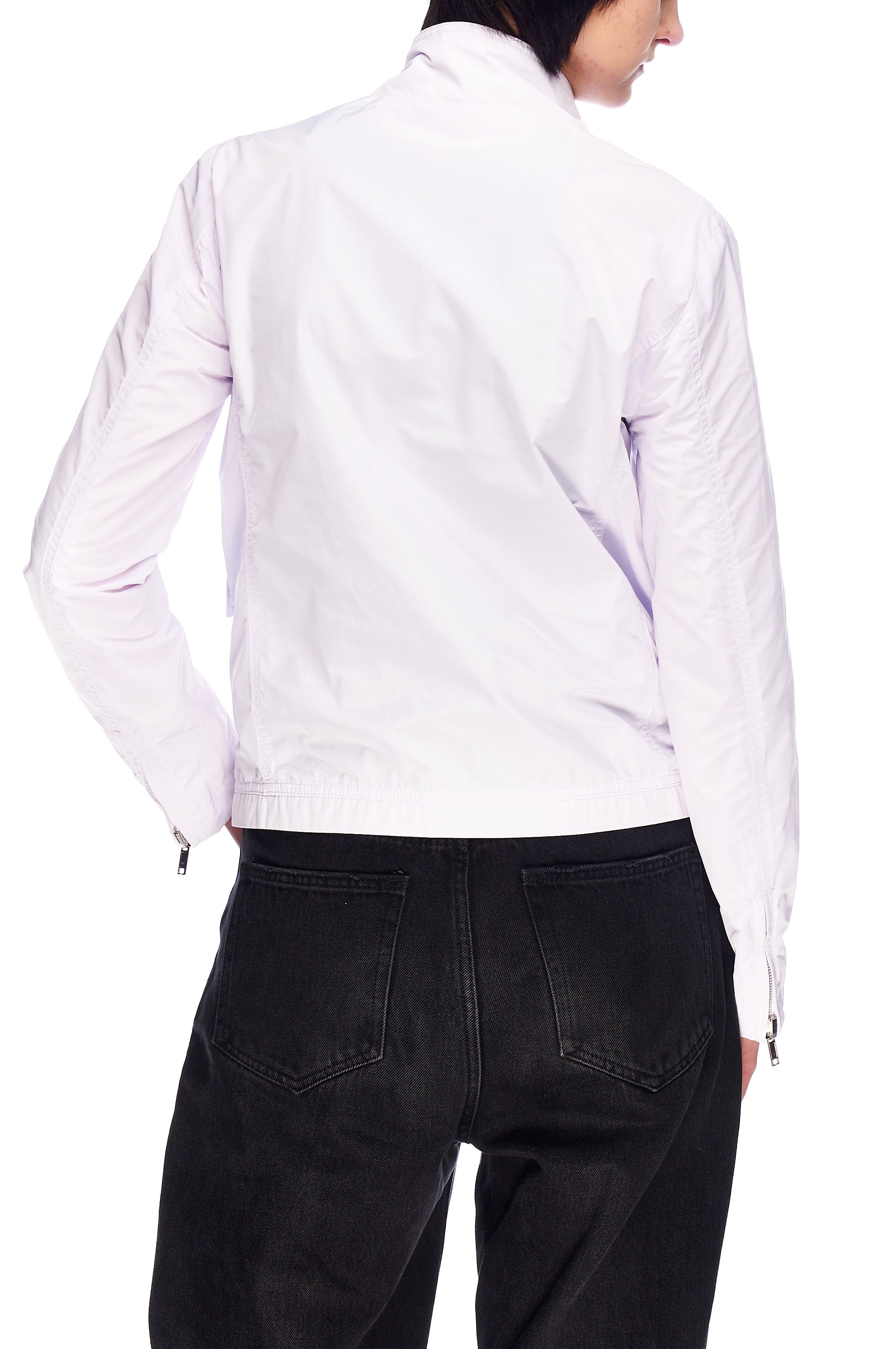 EMPORIO ARMANI White Womens Zip Jacket Size 42 EU - Etsy