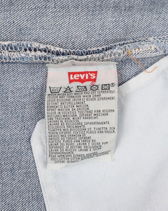 LEVIS 501 Men's Blue Denim Cotton Made In USA Jea… - image 9