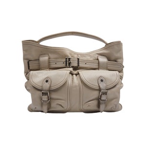 BURBERRY Handtasche Beige Leder Nova Karo Futter Umhängetasche
