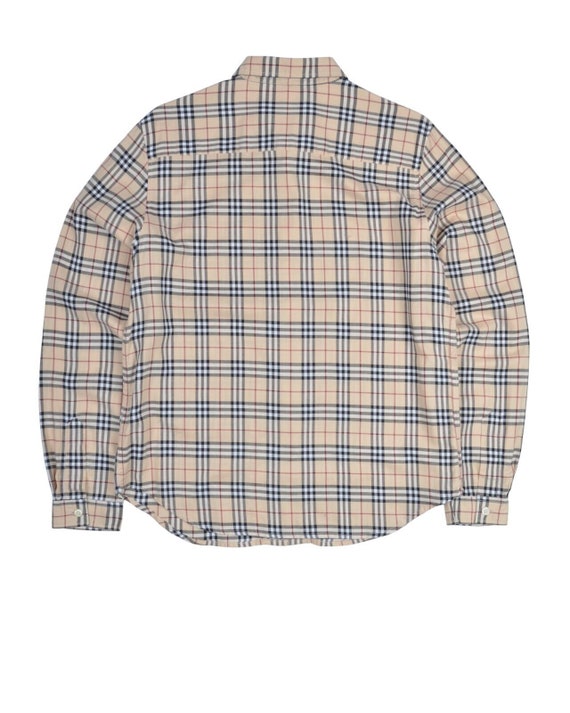 BURBERRY Shirt Beige Nova Check Cotton Womens Size 10 US 14 UK Etsy