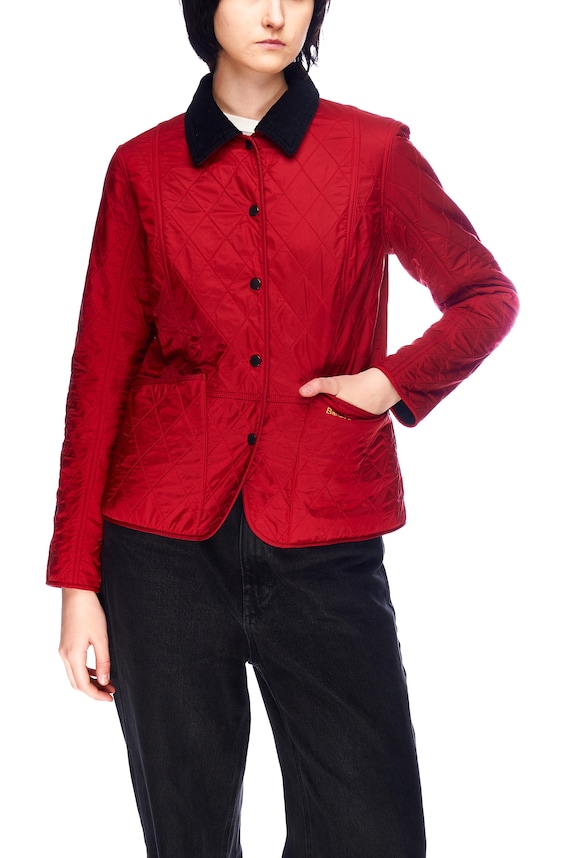 BARBOUR Winter Liddesdale Polarquilt Jacket Red Women s Size UK 10 US 6 Etsy Canada