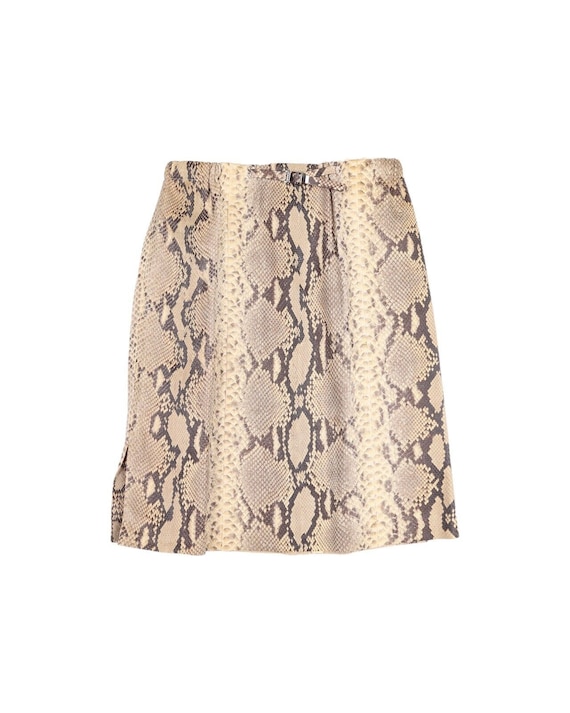 GUCCI by Tom Ford Women's Beige Python Leather Sk… - image 5