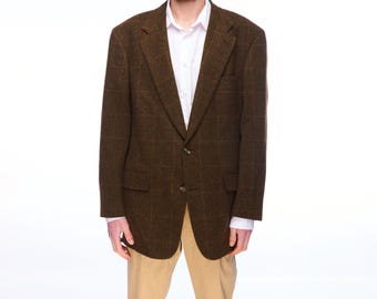 Brooks Brothers Madison Country Club Loro Piana Mens Gold Button
