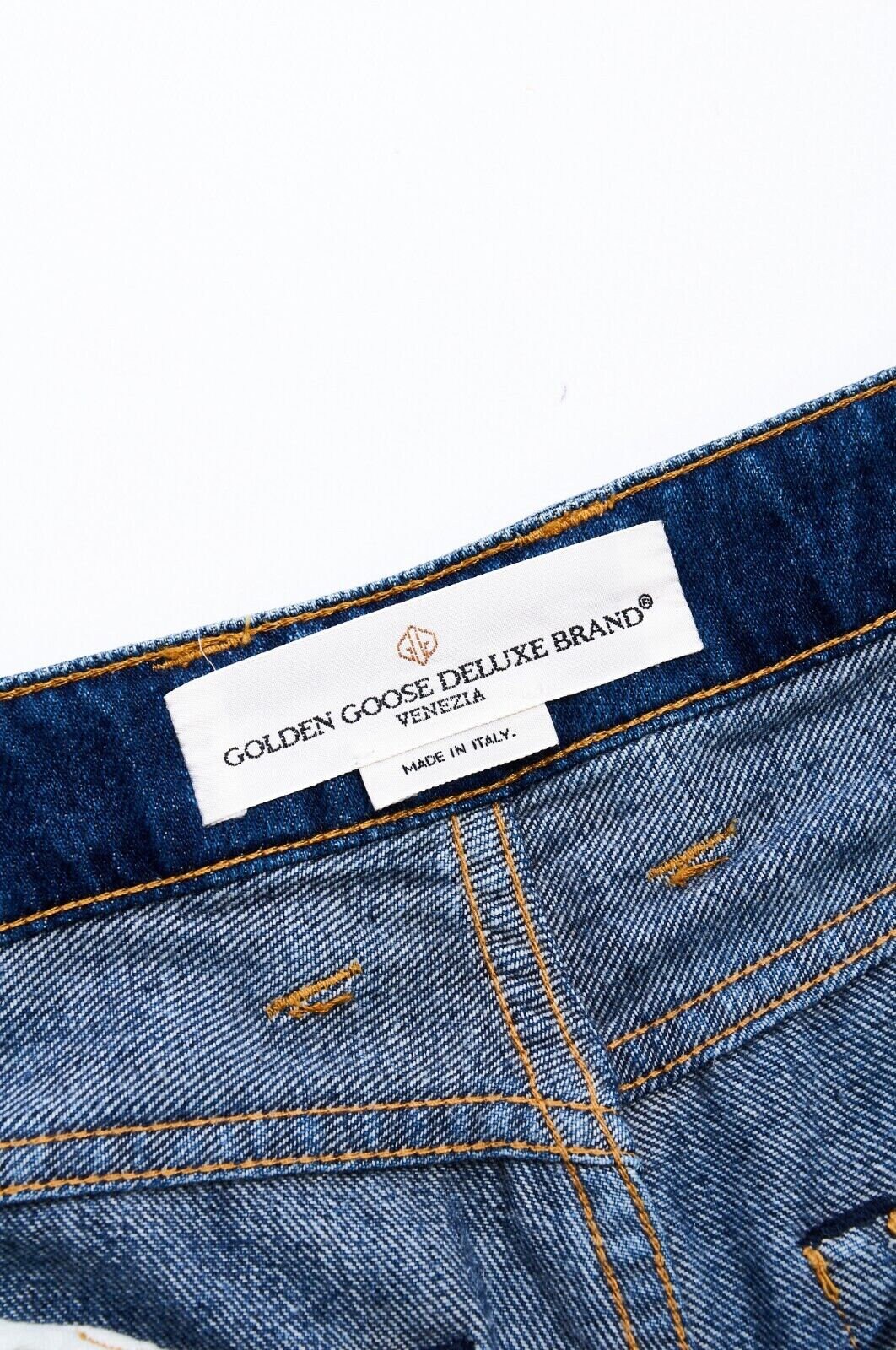 【Golden 】Deluxe Brand Cotton Jeans ブルー GGDB GOLDEN GOOSE Women's Blue Denim Cotton Stretch Jeans