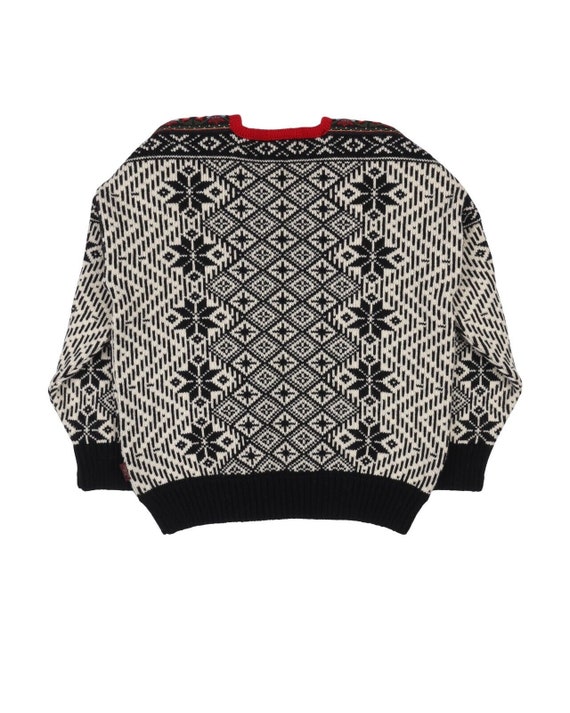 Fair Isle Wool Knit Sweater, Norway Style Pullover, XS - Etsy