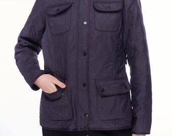 BARBOUR Utility Polarquilt Jacket Purple Women s Size 12 Uk 8 Us 38 Eu Etsy