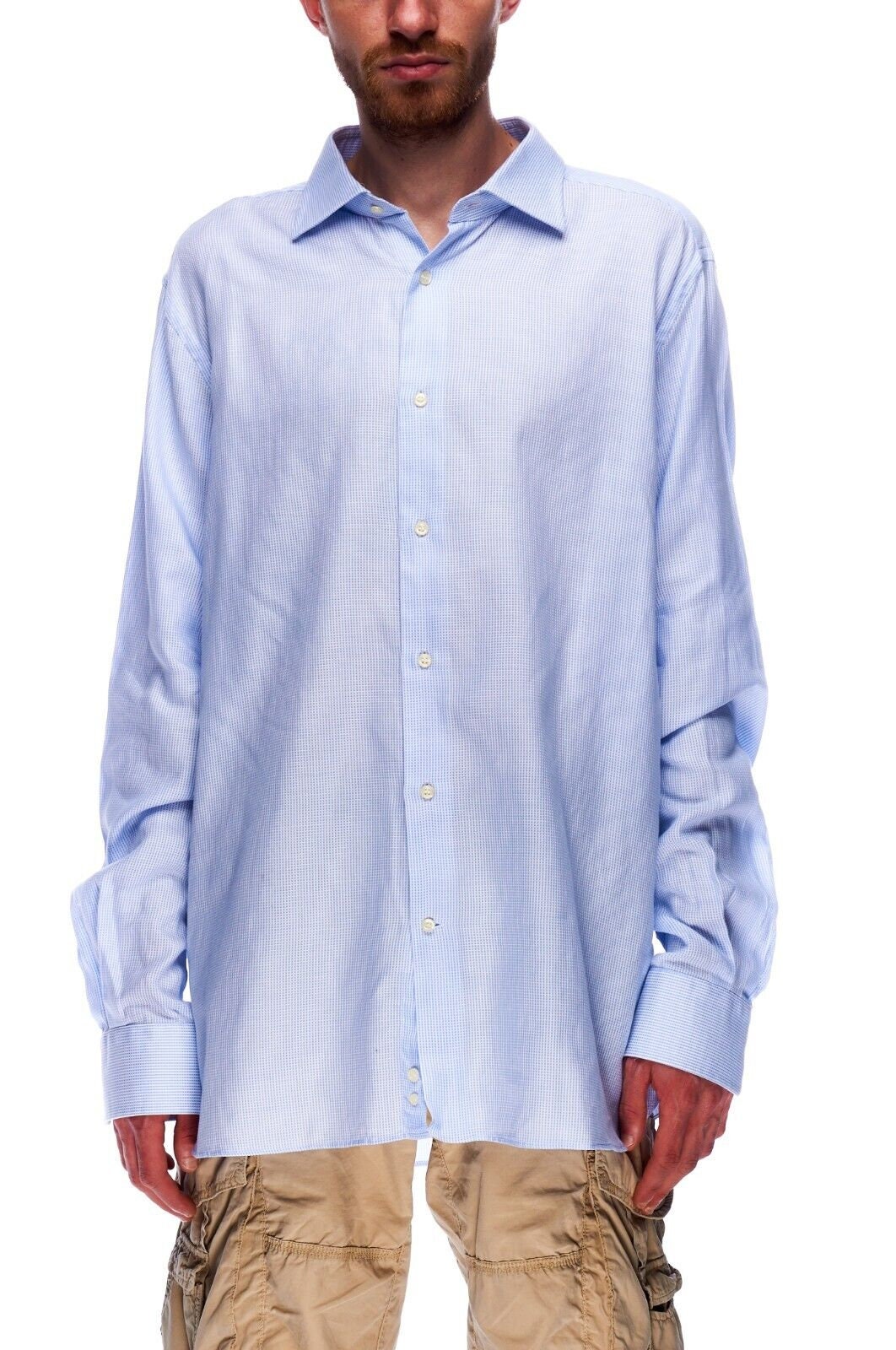 boggi dress shirts Boggi Milano Regular Fit Linen Shirt | White