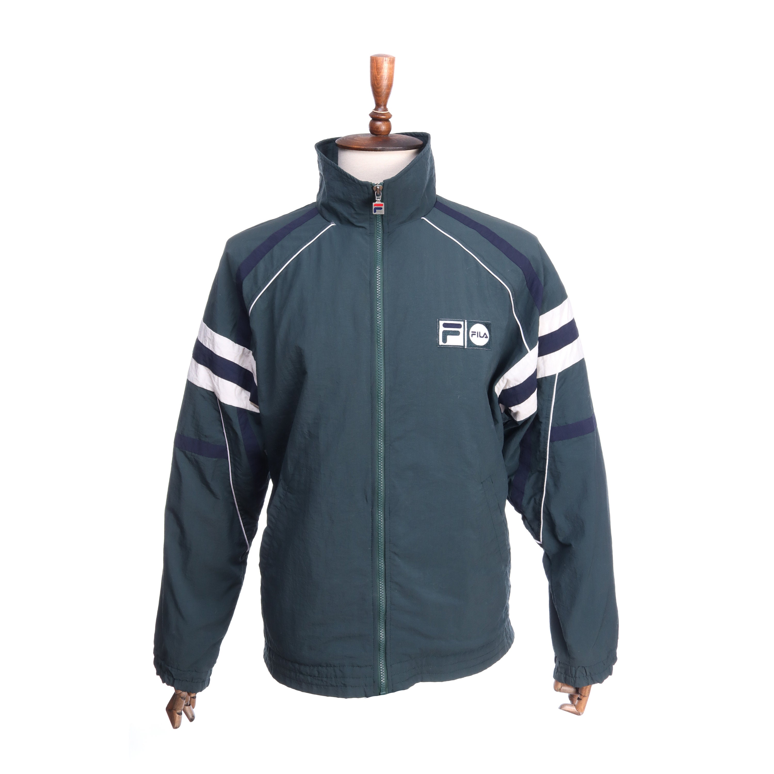 Adidas Navy zip track 90s