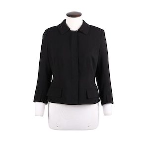 DIOR Uniformen zwarte blazer voor dames maat 10 UK authentieke designerkleding