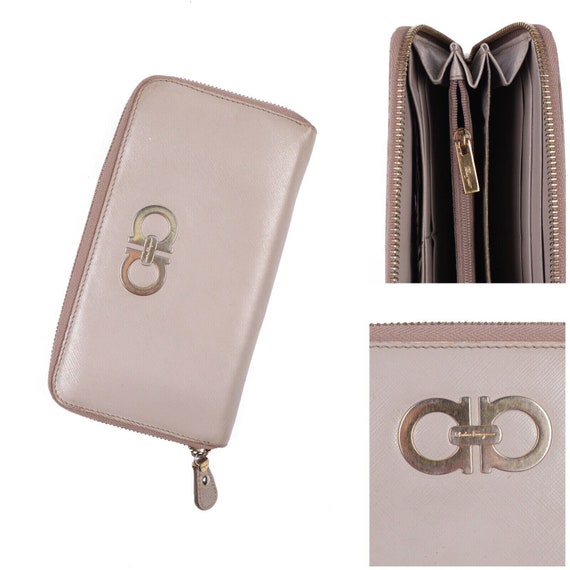 【送料&関税込】Ferragamo Beige Leather Wallet Salvatore Ferragamo Beige Leather Wallet | eBay
