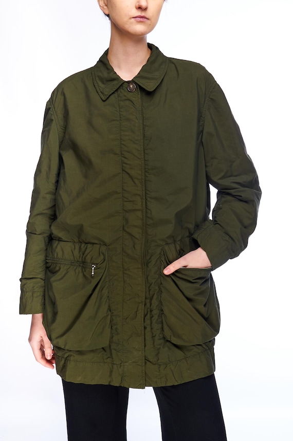 ALLEGRI Jacket Olive Green Women s Lightweight Parka Size 44 Etsy
