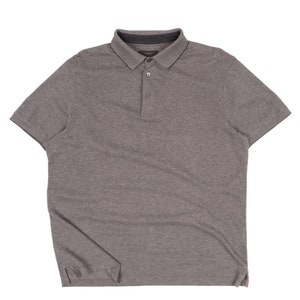HACKETT Men&#39;s Aston Martin Gray Cotton Pique Polo Shirt Size L Authentic Designer Wear