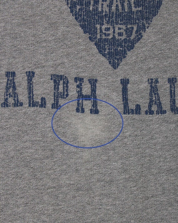 Authentic RALPH LAUREN Denim Supply Men's Gray Cotton Crew Neck