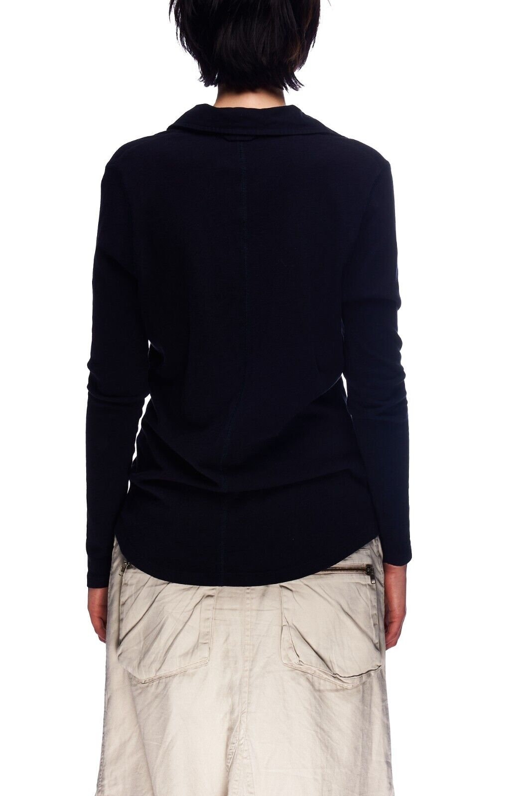 GANT レディース ディープV コットンニットセーター ネイビーブルー 