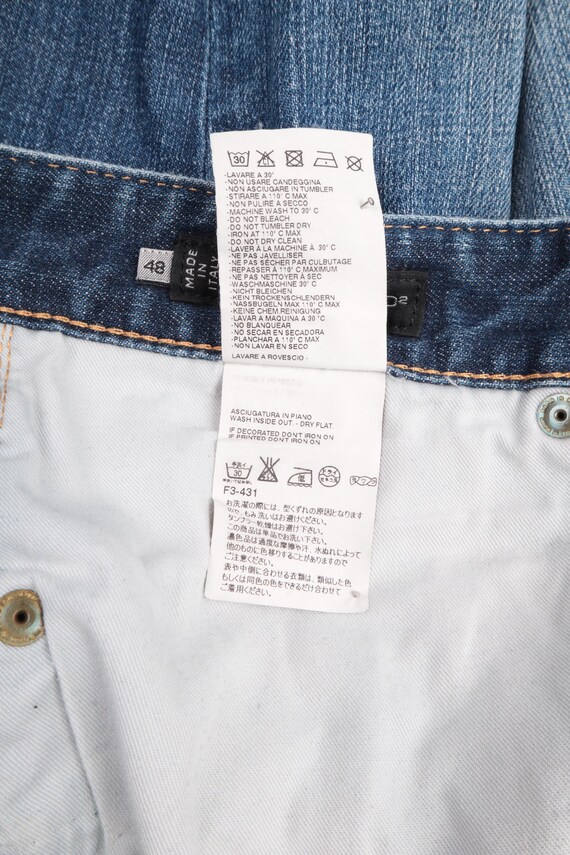 DSQUARED2 Blue Cotton Faded Distressed Denim Jeans Size 48 / 30 - Etsy