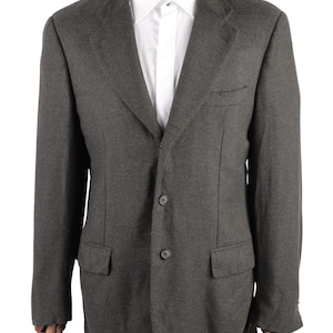 Vintage CORNELIANI Green 100% Cashmere Blazer Jacket Mens Size ~ 40 / 50 L