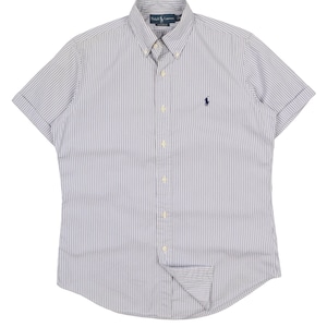 RALPH LAUREN Chemise en coton à rayures blanches Taille M