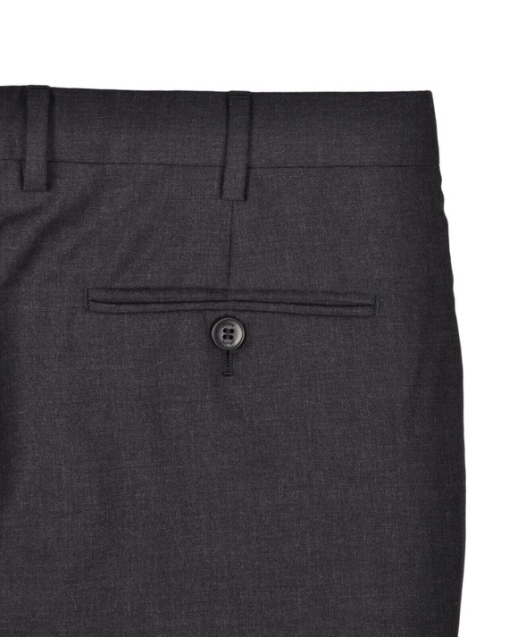 BRIONI Men's Grey Wool Pleated Cortina Dress Pant… - image 9
