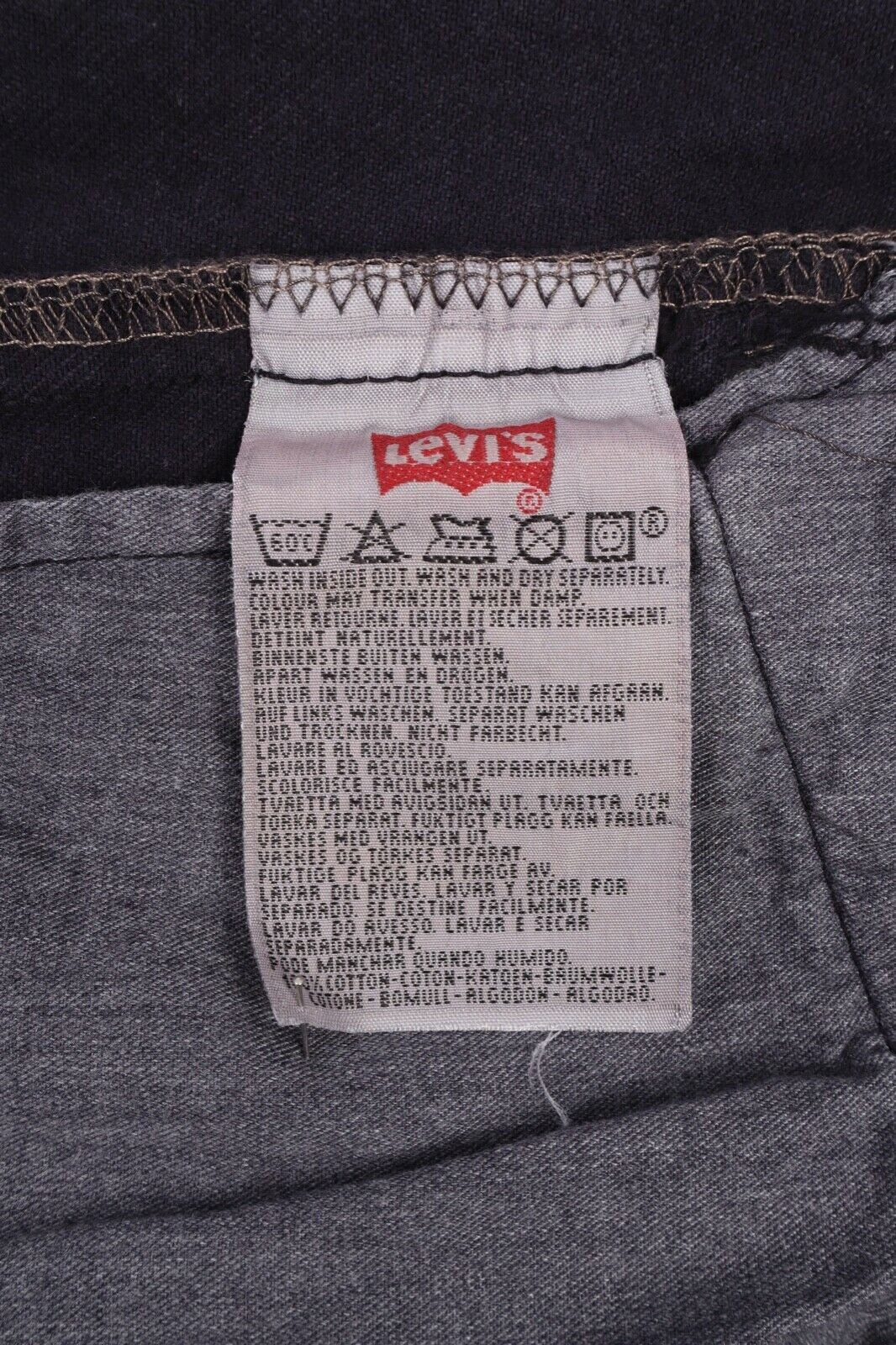 Vintage LEVI'S 501 Men's Black Straight Denim Jeans Size W