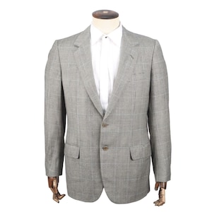 BRIONI Sport Coat Gray Check Blazer Jacket Men&#39;s Size 42 UK / 52 IT