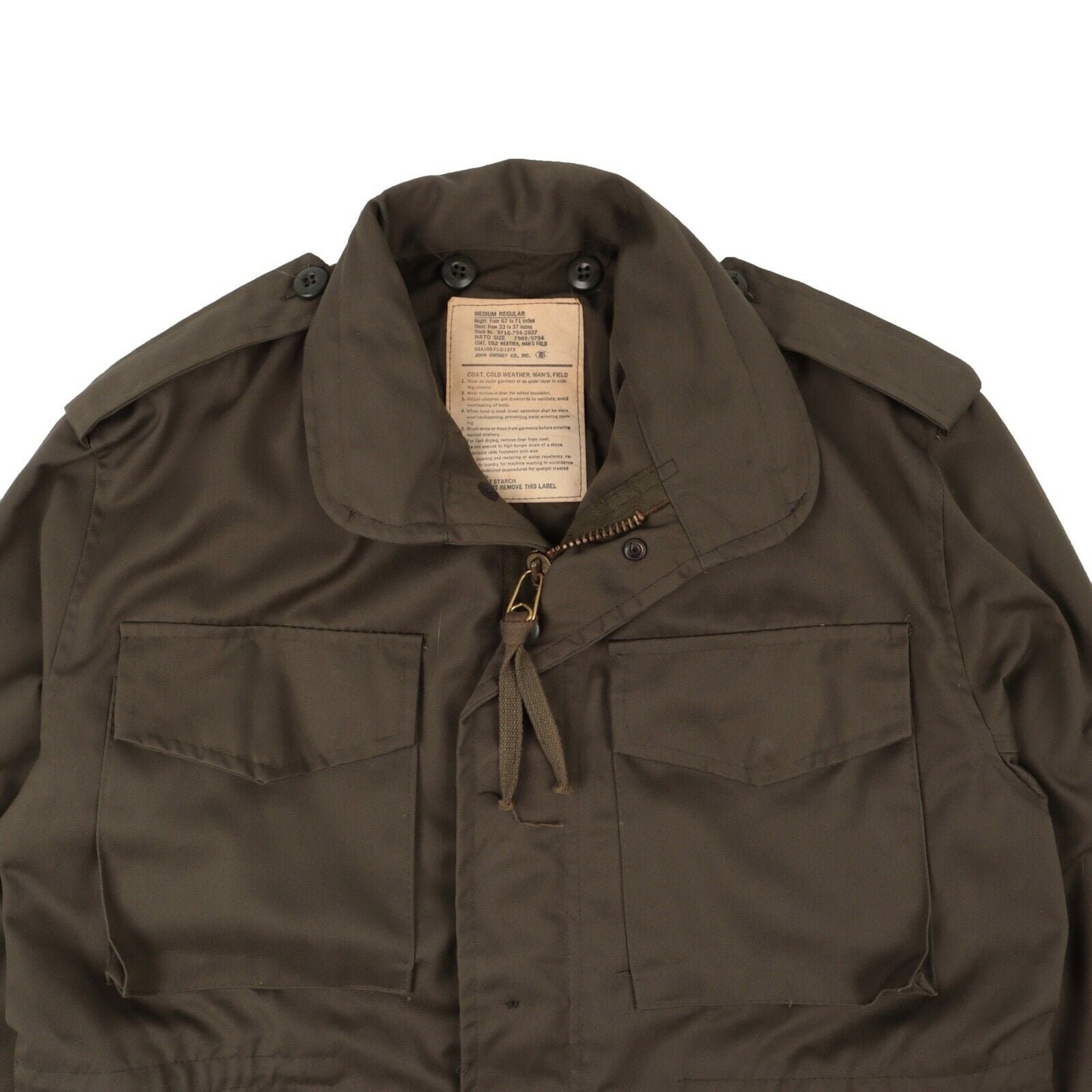 Vintage John Ownbey Co. US Military Field Jacket Men … - Gem