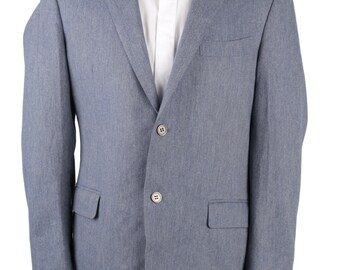 SUITSUPPLY Jacket Grey Wool Sport Coat Unlined Blazer Mens Size 52 IT / 42 UK