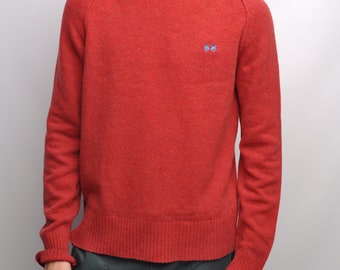 LA MARTINA Jersey Rojo Cuello Redondo Mezcla Lana Hombre Talla L