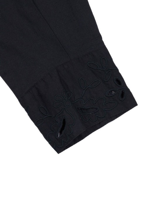D&G DOLCE GABBANA Shirt Black Semi Transparent Op… - image 10