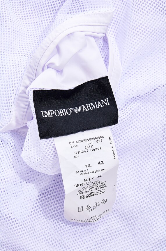 EMPORIO ARMANI White Womens Zip Jacket Size 42 EU - Etsy