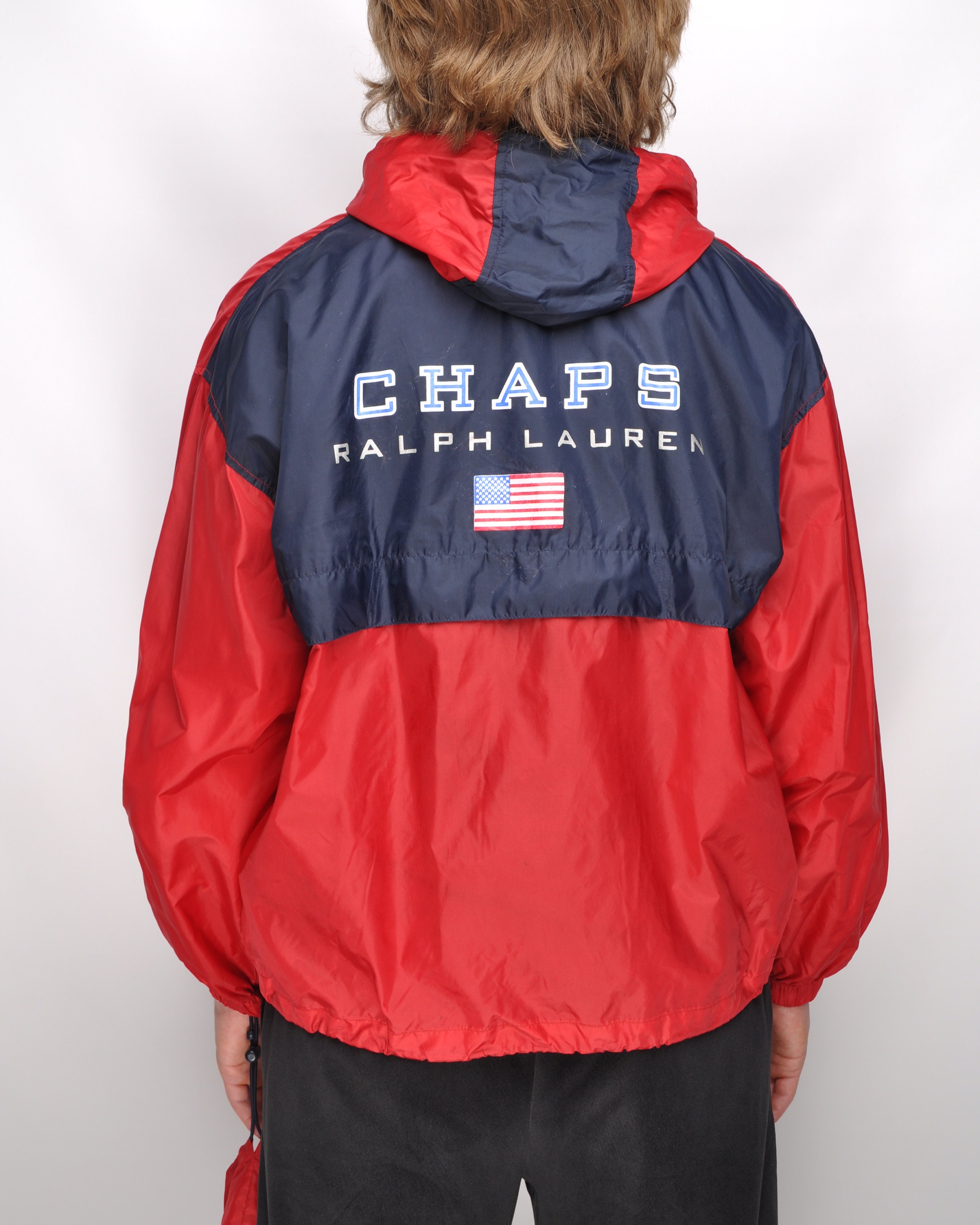 ヴィンテージ CHAPS RALPH LAUREN アノラック ジャケット レッド 