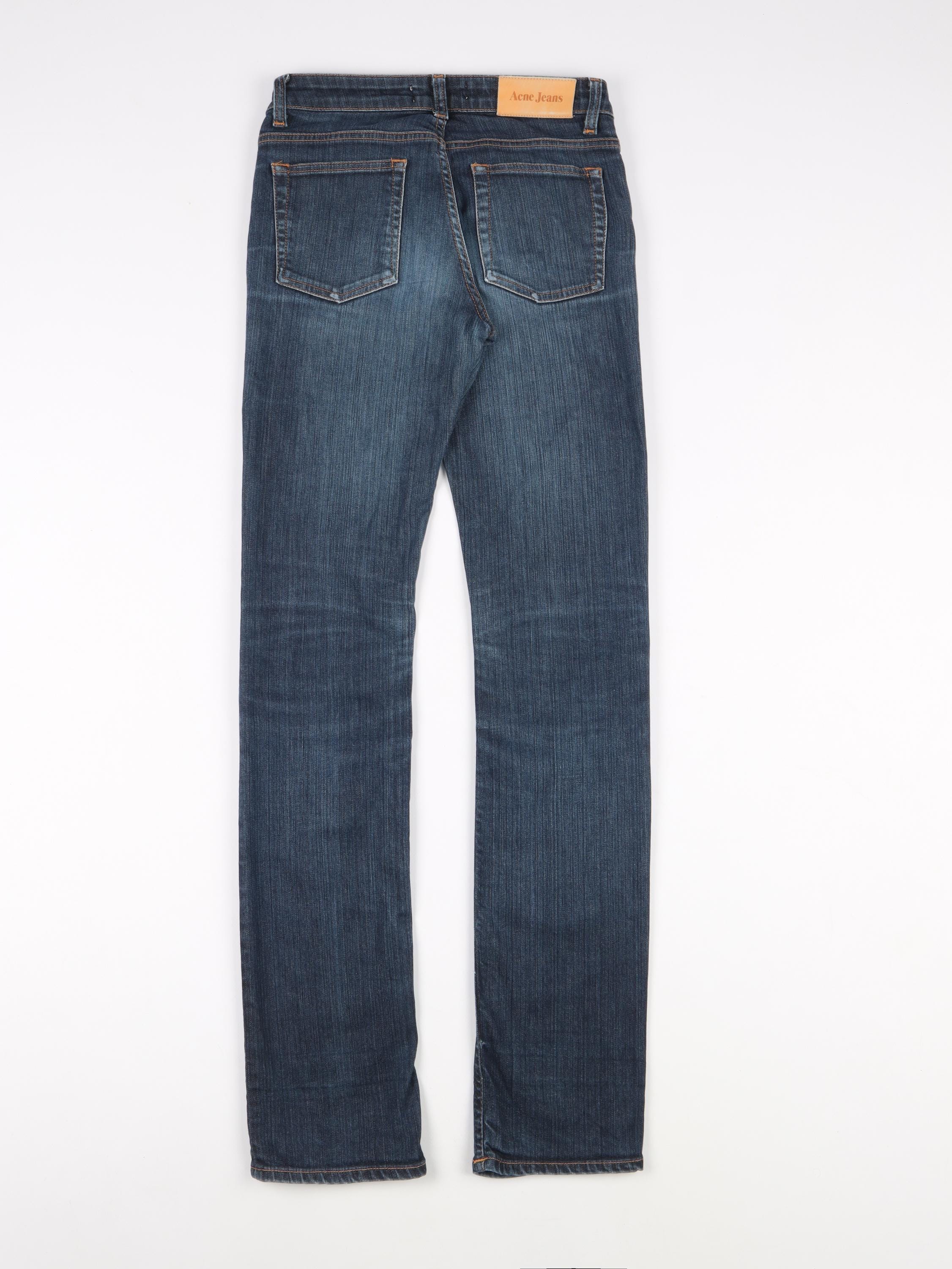 ACNE STUDIOS ブルーデニムコットンブレンドジーンズ レディース 