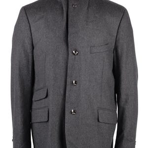 CORNELIANI ID Double Collar Grey Wool Blazer Jacket Size 56 R