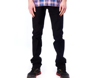 BALDESSARINI Jeans Black Denim Cotton Men's Straight Leg Size W 31 / L 34