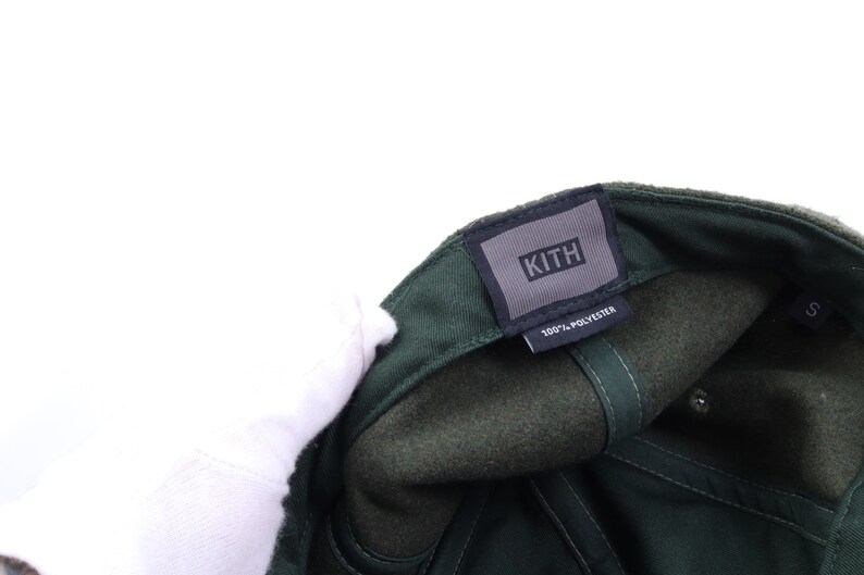 KITH Olive Green Wool Flat Cap Hat Size L - Etsy