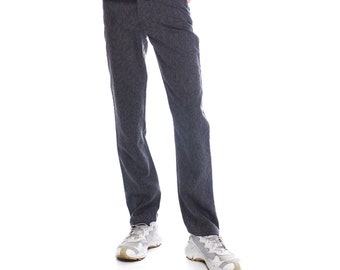 Vintage VERSACE Medusa Hose, Grau Schwarze Designer Jeans (Größe 28/42)