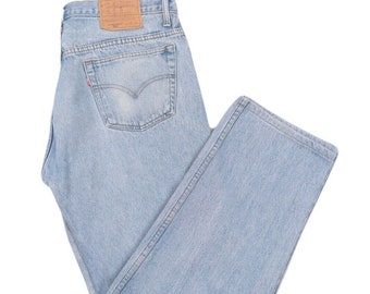 Vintage Levi's 501 Jeans, Made in USA, Blue Denim (W38 L44) - Etsy