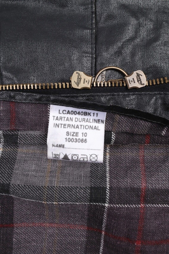 Women's BARBOUR INTERNATIONAL Black Tartan Durali… - image 10